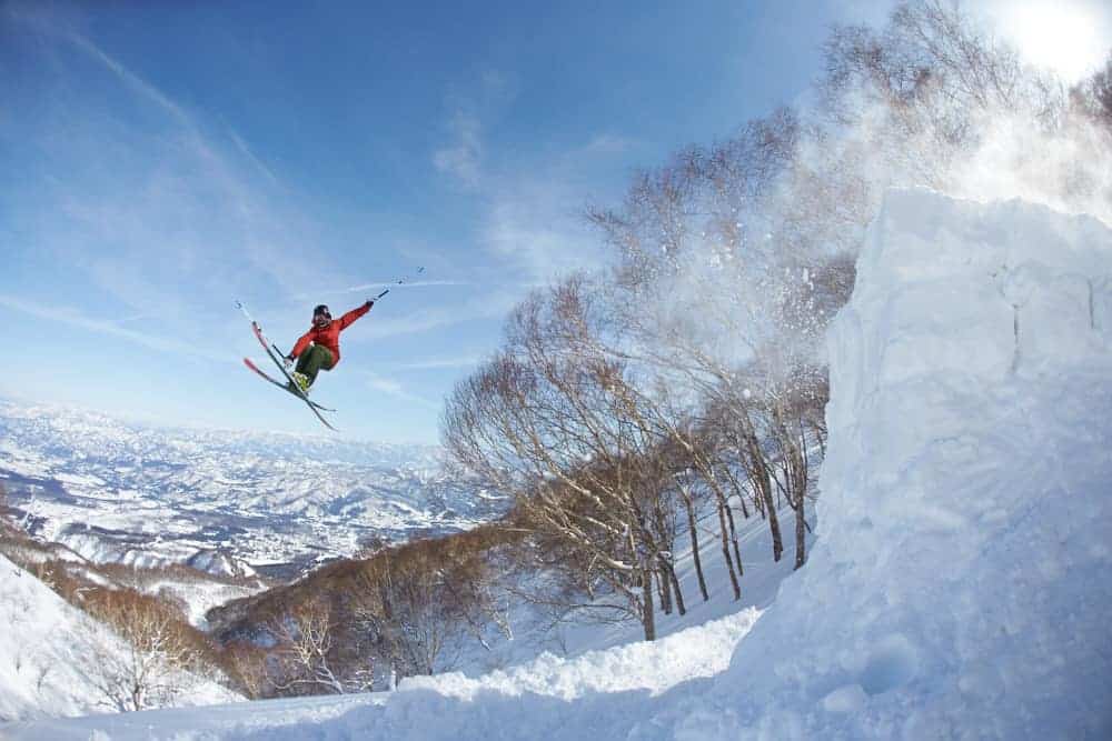 Backcountry terrain in Myoko, Japan