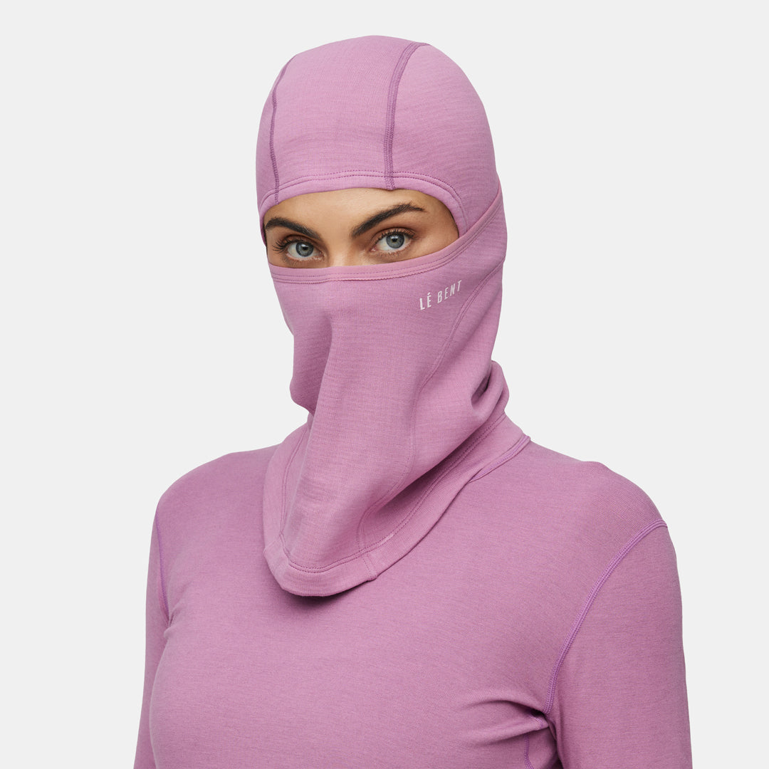 Heavyweight Grid Fleece Merino Balaclava