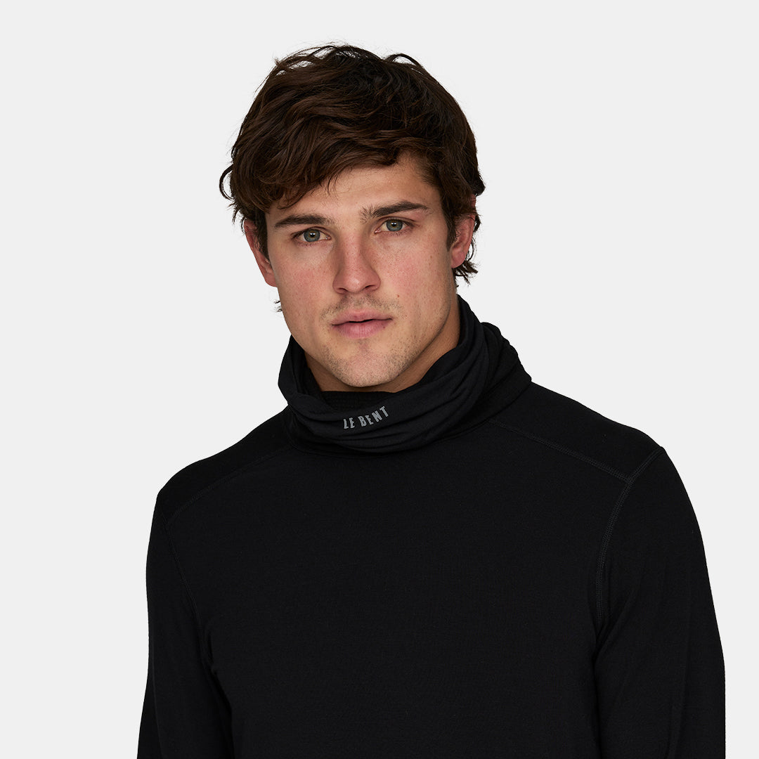 Double Up Heavyweight Grid Fleece Merino Neck Gaiter