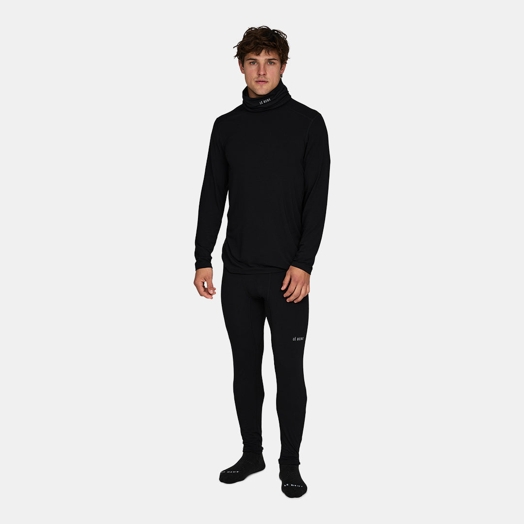 Heavyweight Grid Fleece Merino Neck Gaiter