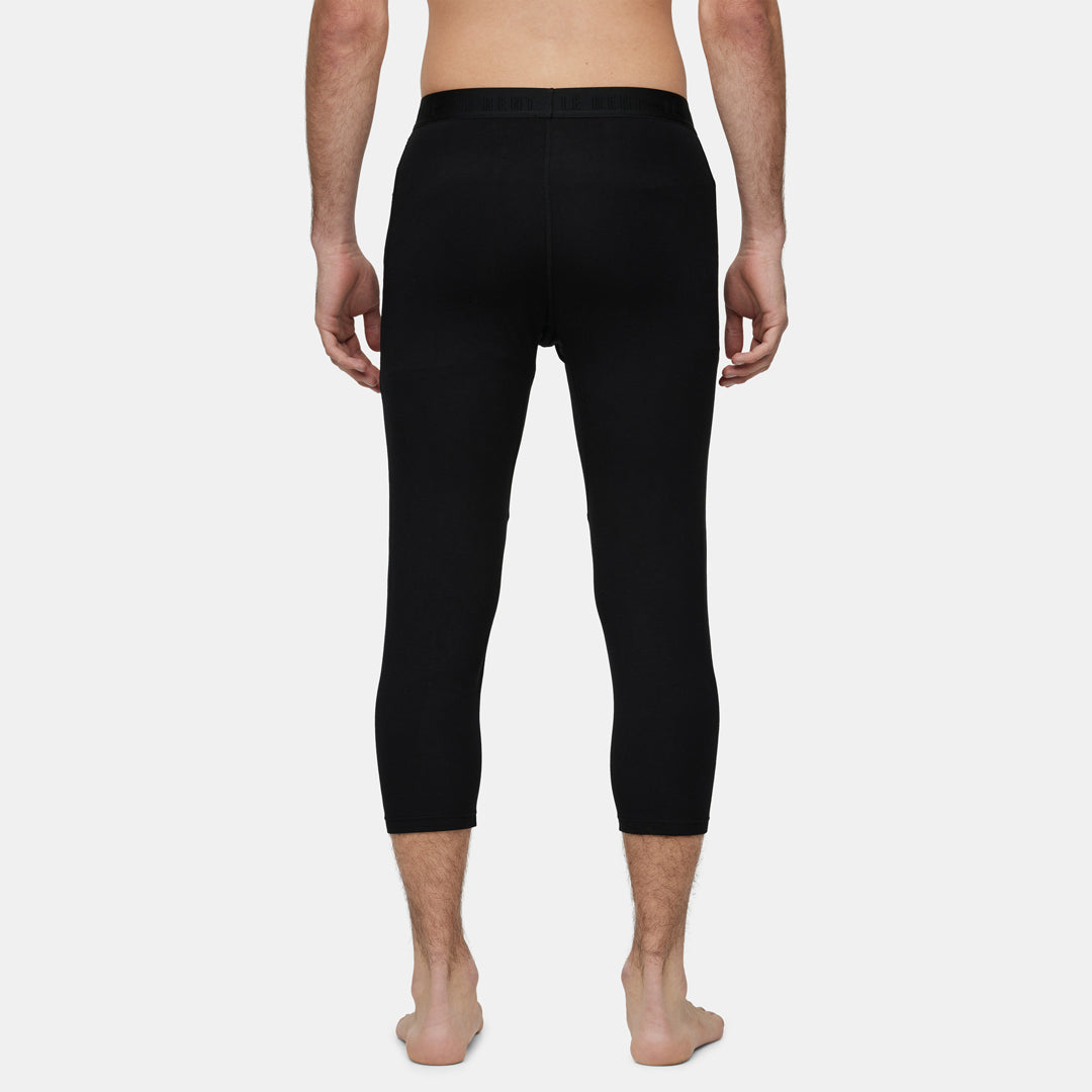 Mens Merino Core Midweight 3/4 Base Layer Bottom