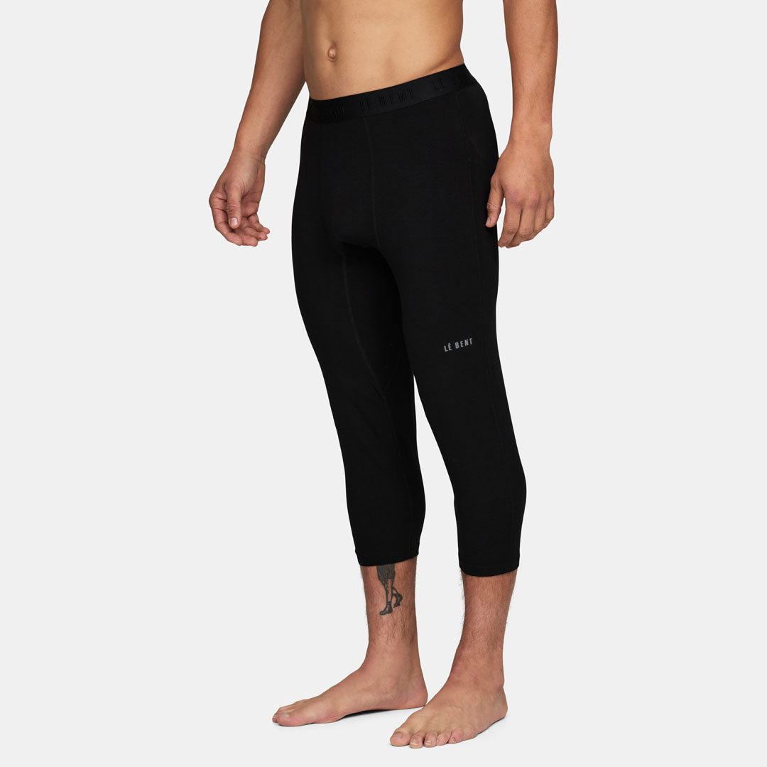 Mens Merino Midweight 3/4 Base Layer Bottom