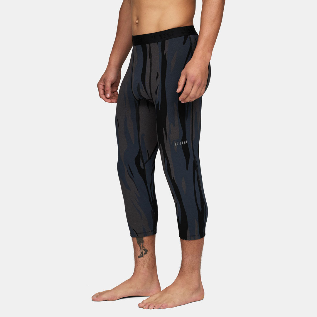 Mens Merino Midweight 3/4 Base Layer Bottom