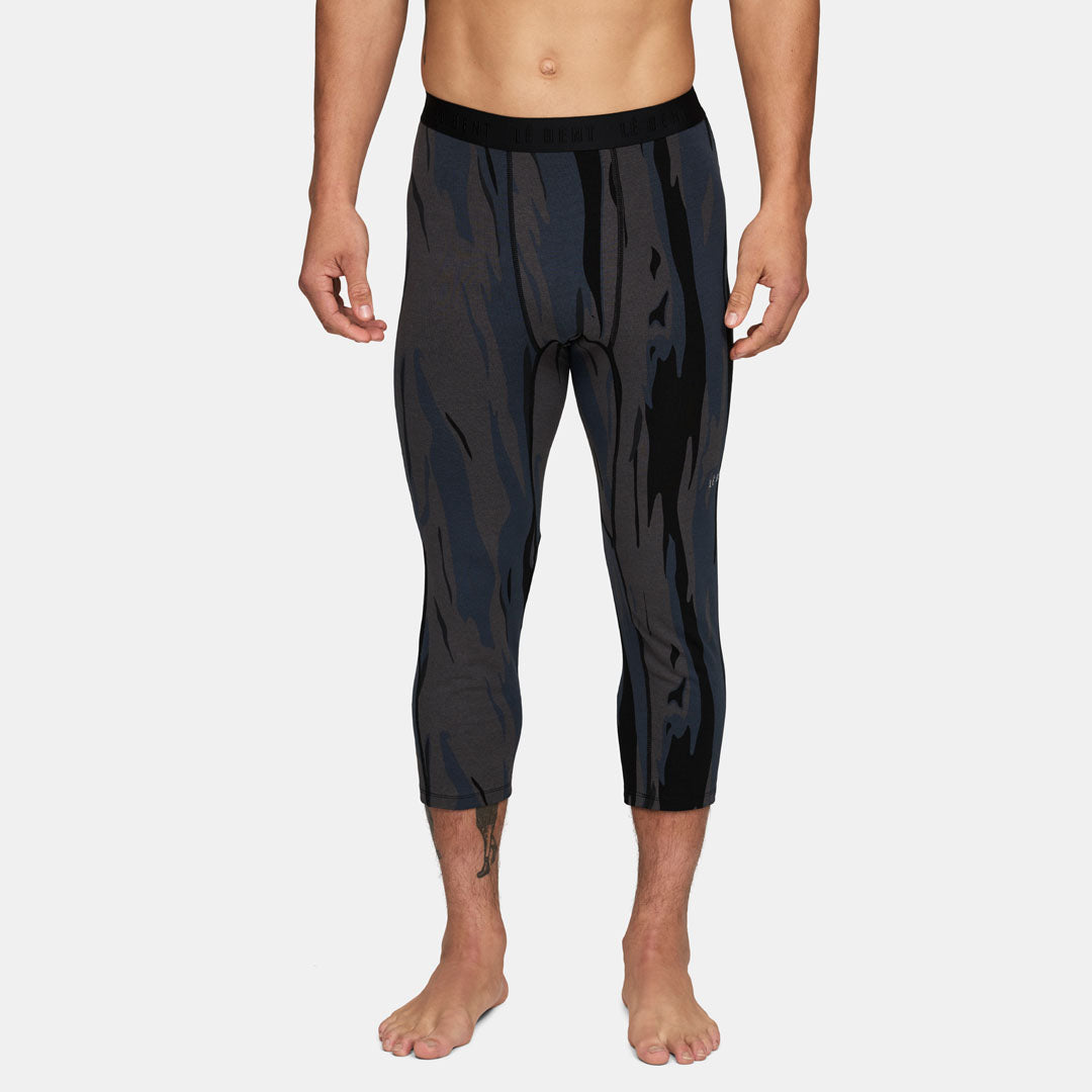 Mens Merino Midweight 3/4 Base Layer Bottom