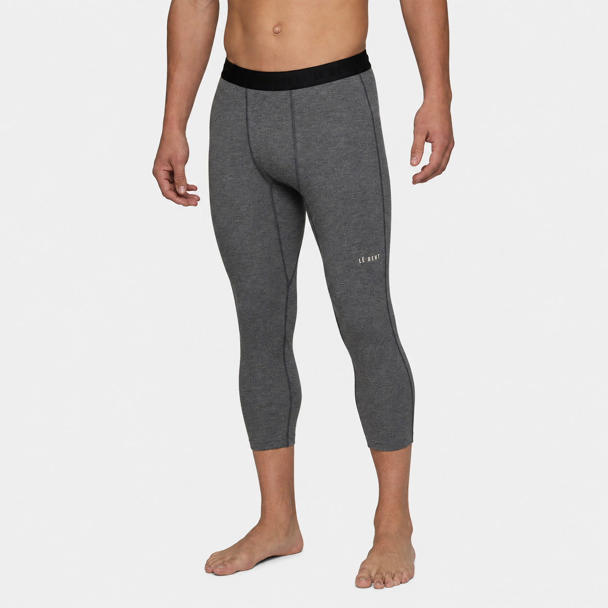 Mens Merino Midweight 3/4 Base Layer Bottom