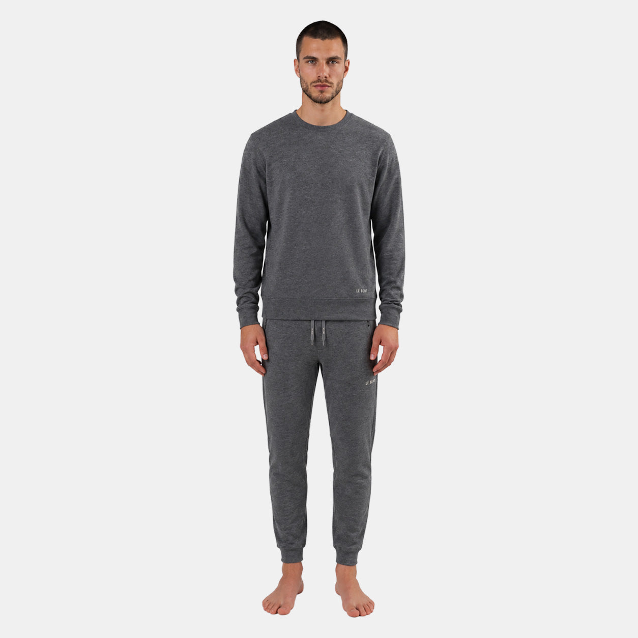 Mens Merino Heavyweight Grid Fleece Jogger