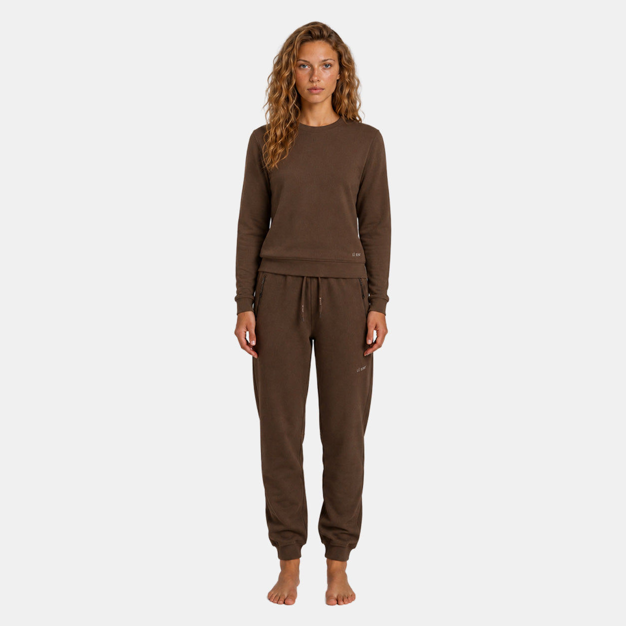 Womens Merino Heavyweight Grid Fleece Jogger