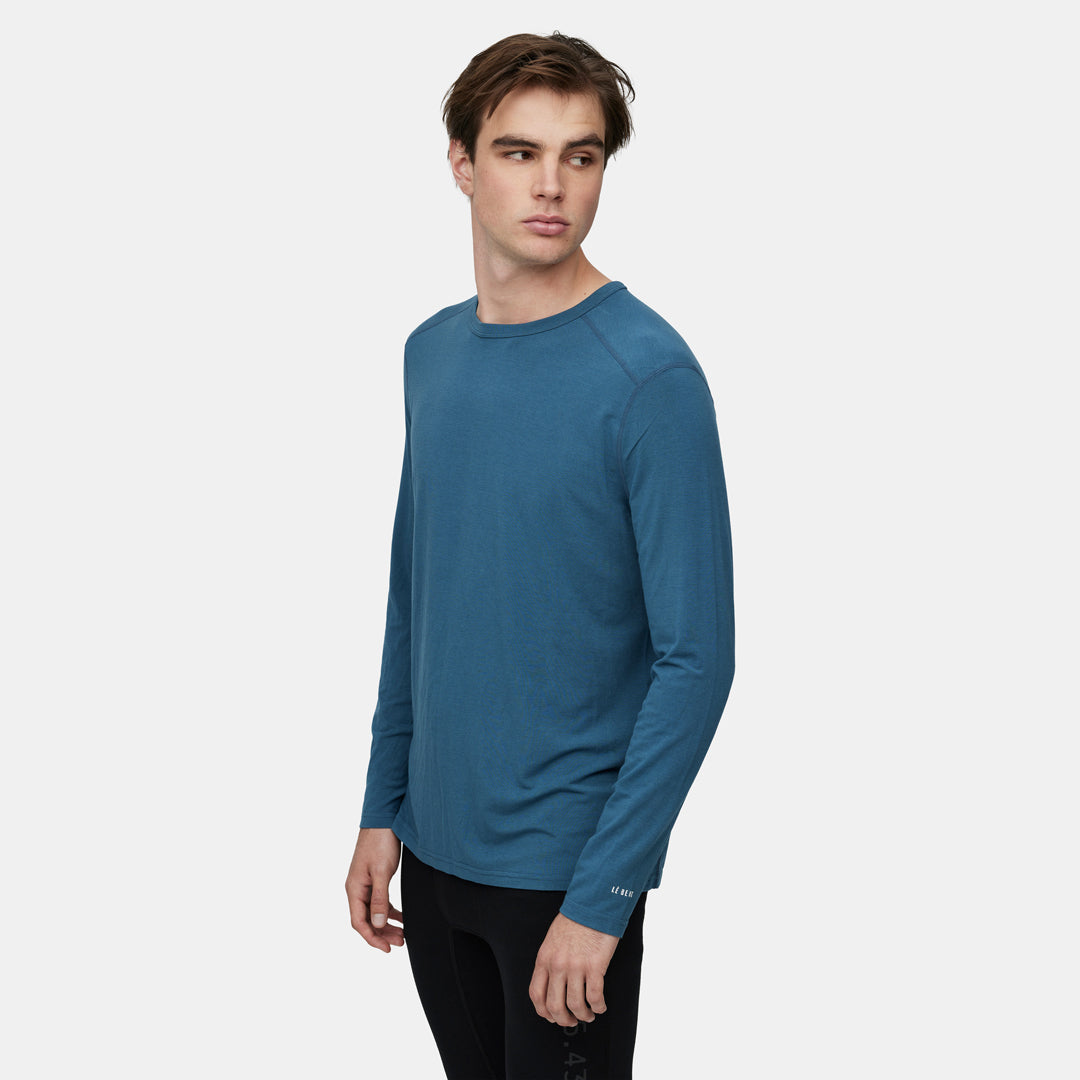 Mens Merino Lightweight Base Layer Crew - Small
