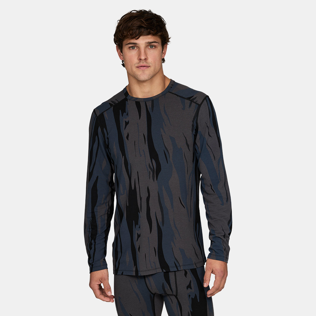 Mens Merino Midweight Base Layer Crew