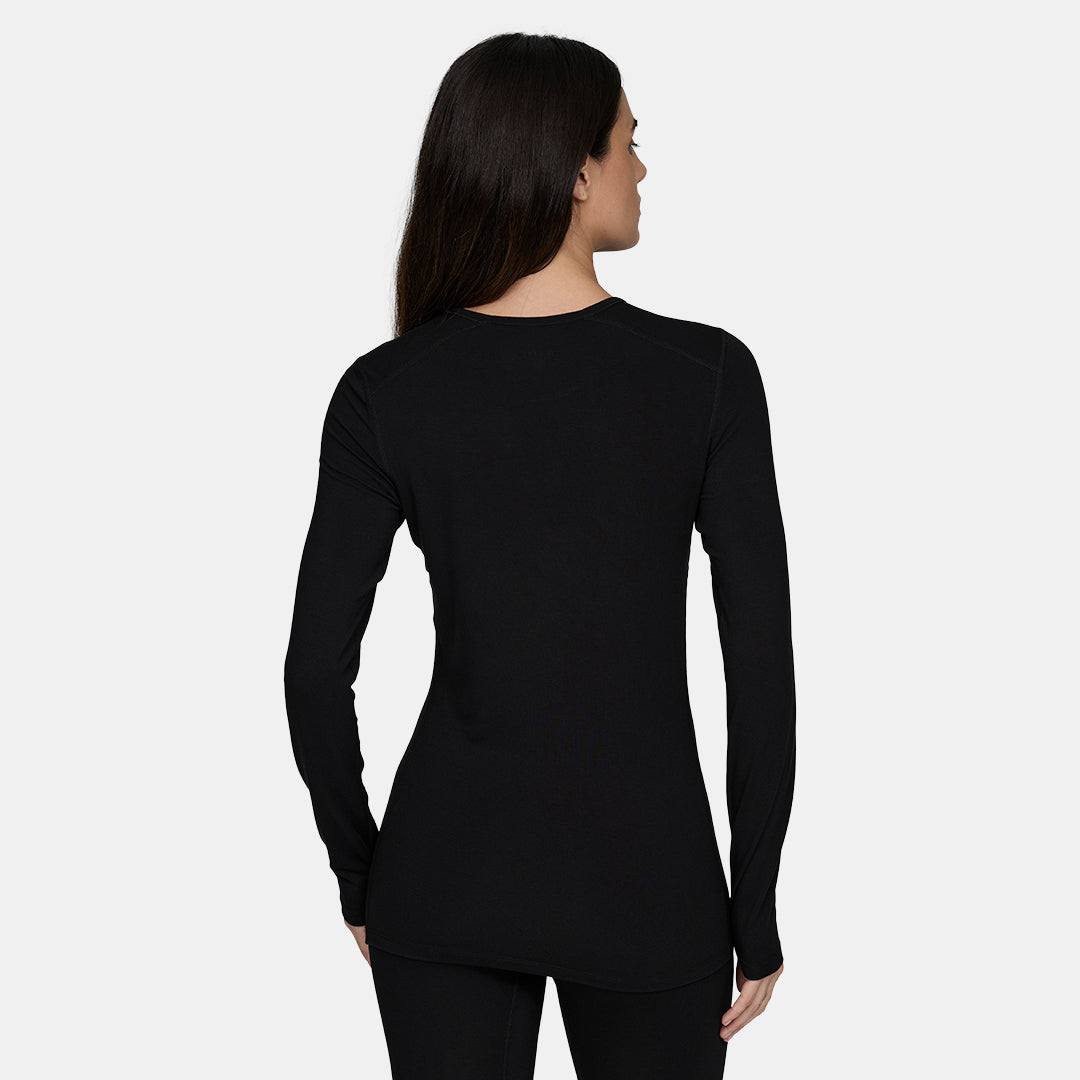Womens Merino Midweight Base Layer Crew