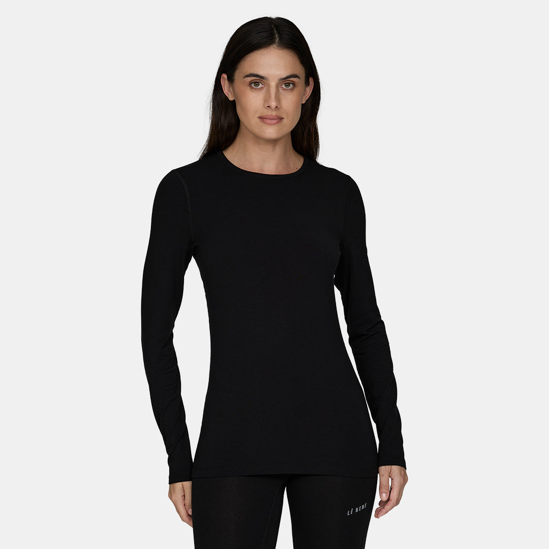 Womens Merino Midweight Base Layer Crew