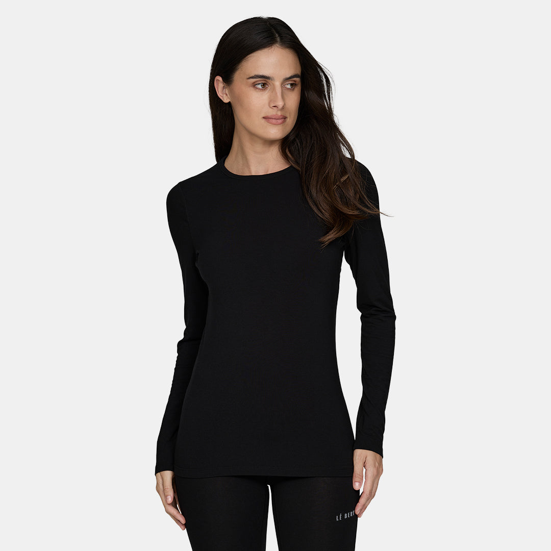 Womens Merino Midweight Base Layer Crew