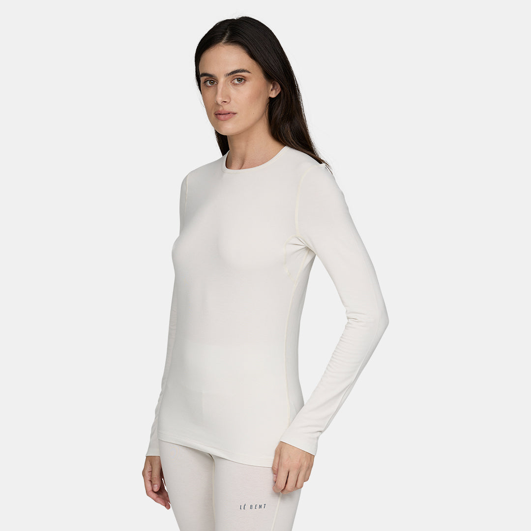 Womens Merino Midweight Base Layer Crew