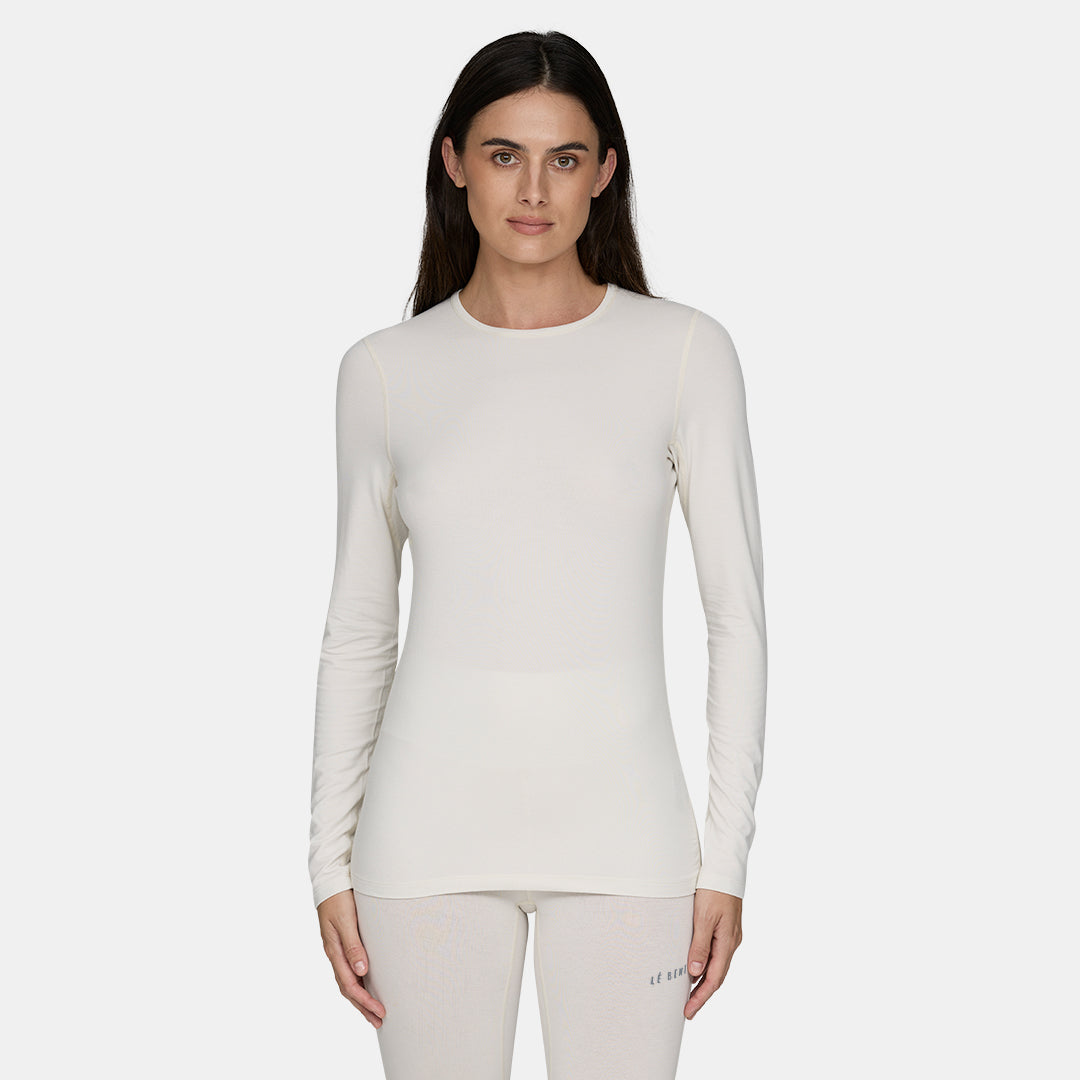 Womens Merino Midweight Base Layer Crew