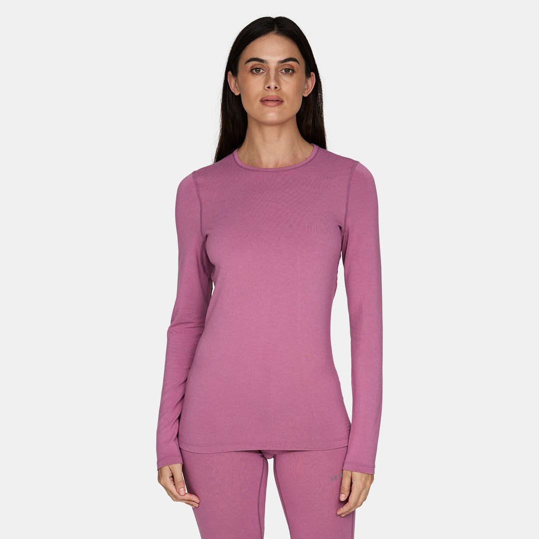Womens Merino Midweight Base Layer Crew