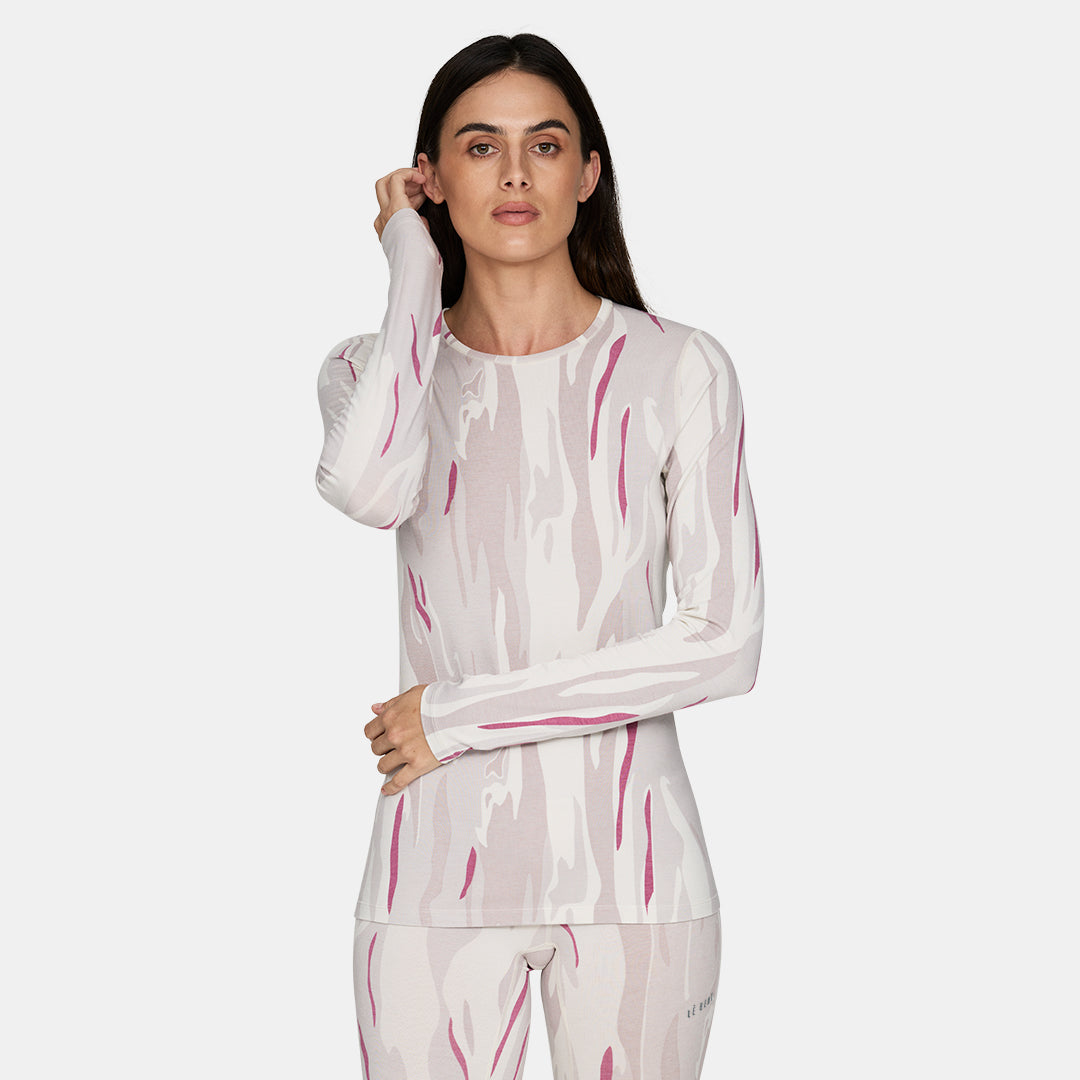Womens Merino Midweight Base Layer Crew