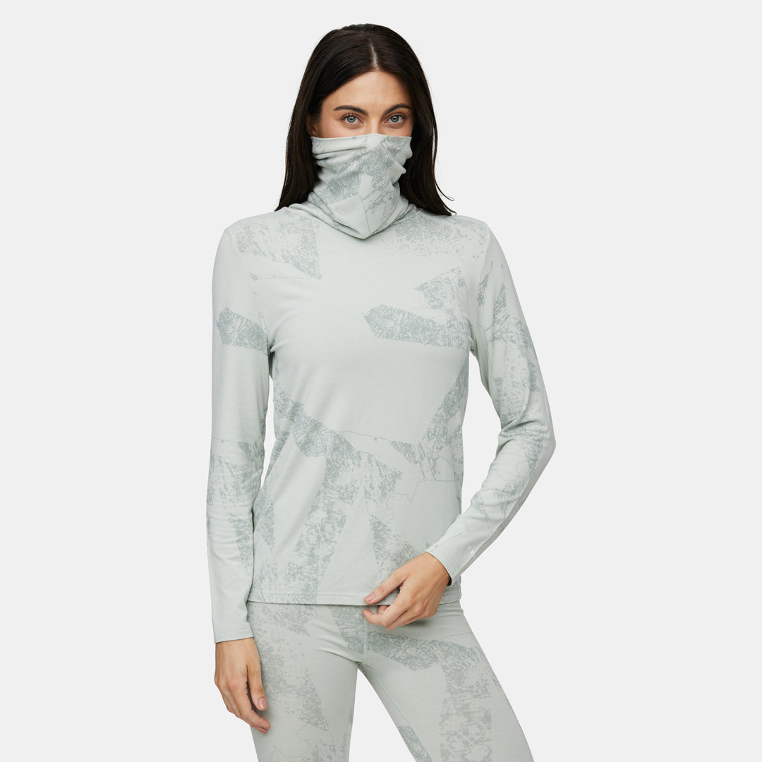 Womens Merino Fractal Midweight High Roller