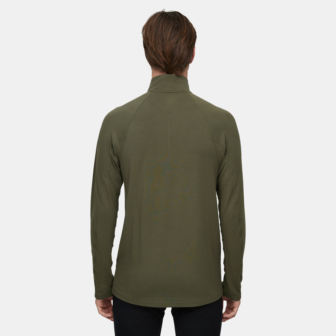 Mens Merino Midweight Base Layer 1/4 Zip