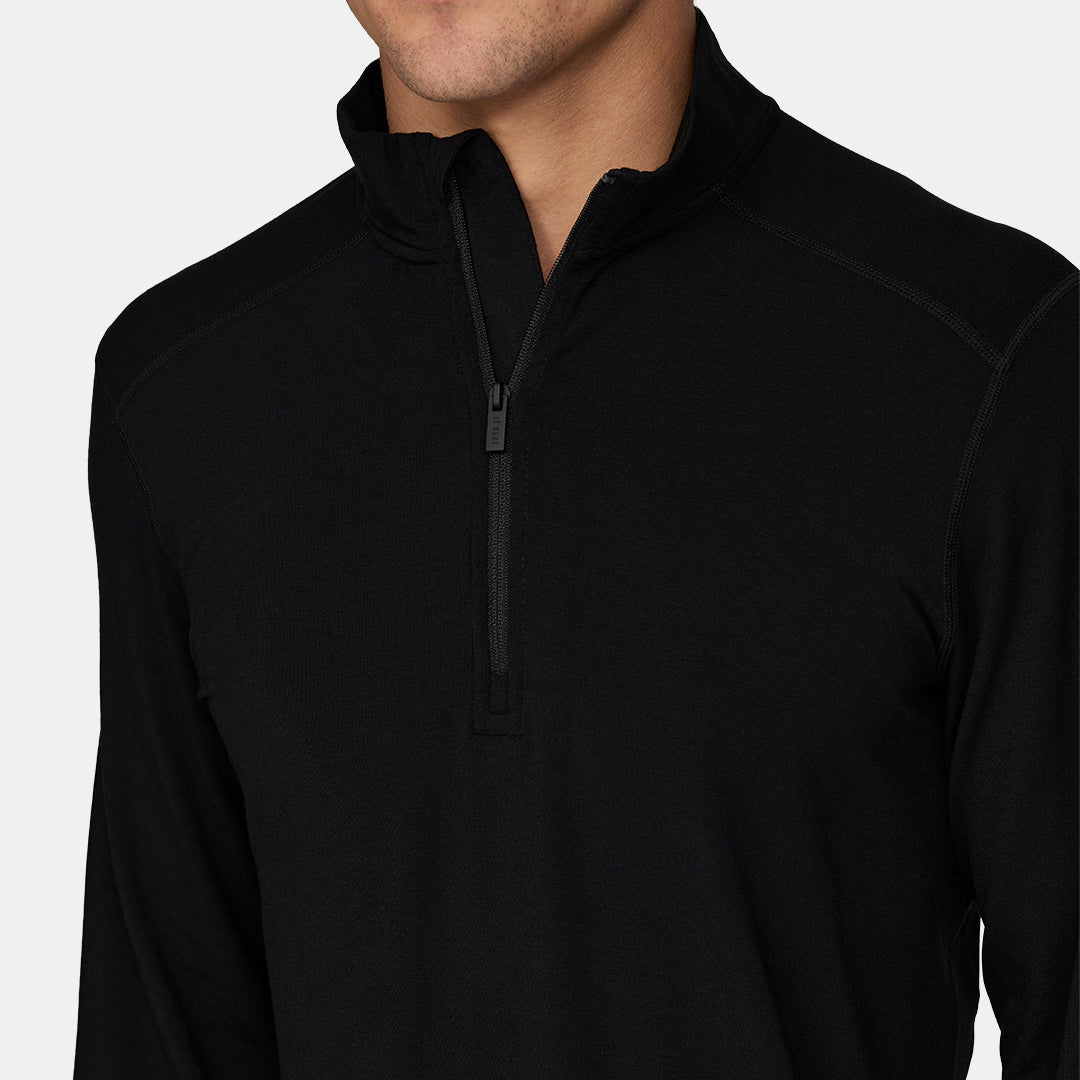 Mens Merino Midweight Base Layer 1/4 Zip
