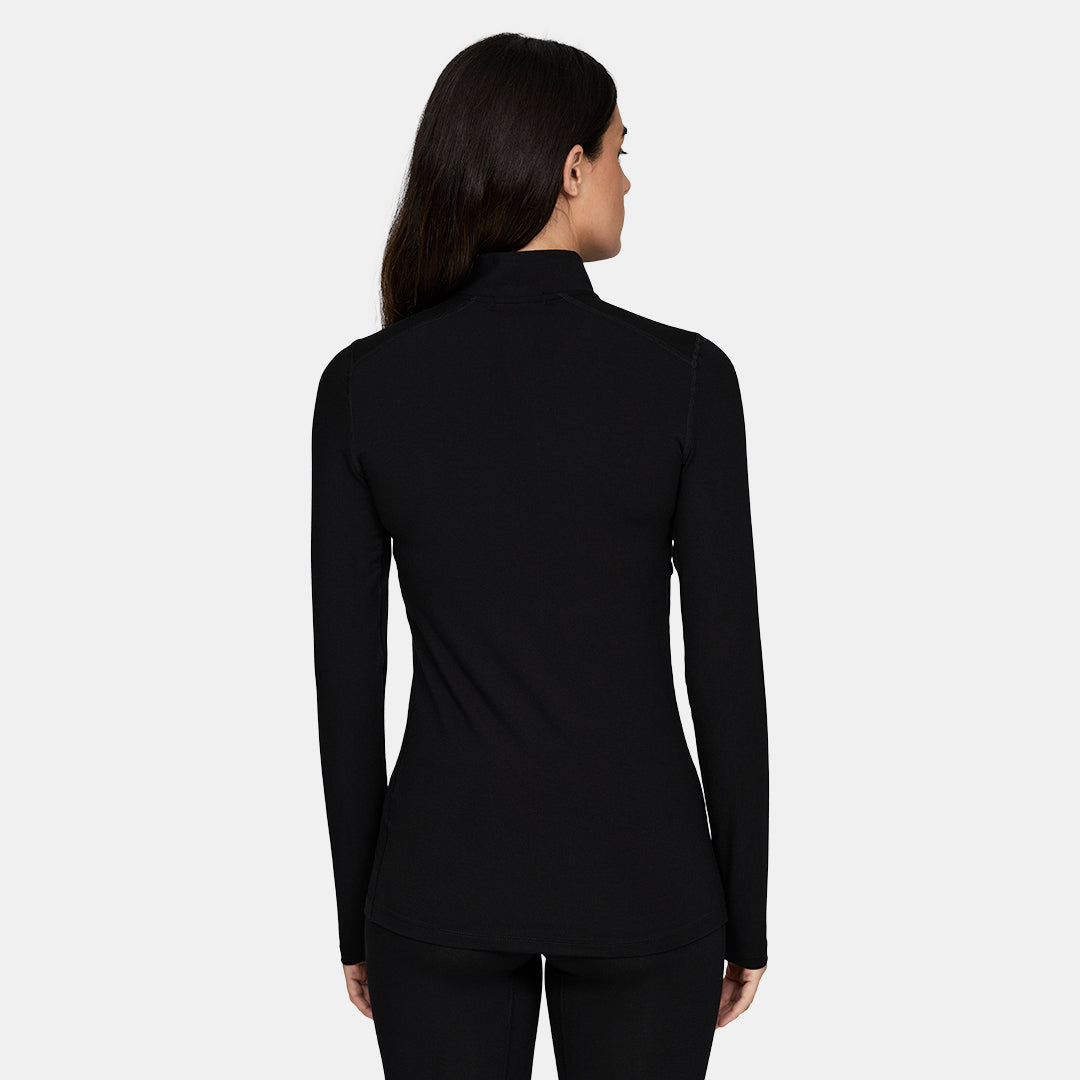 Womens Merino Midweight Base Layer 1/4 Zip