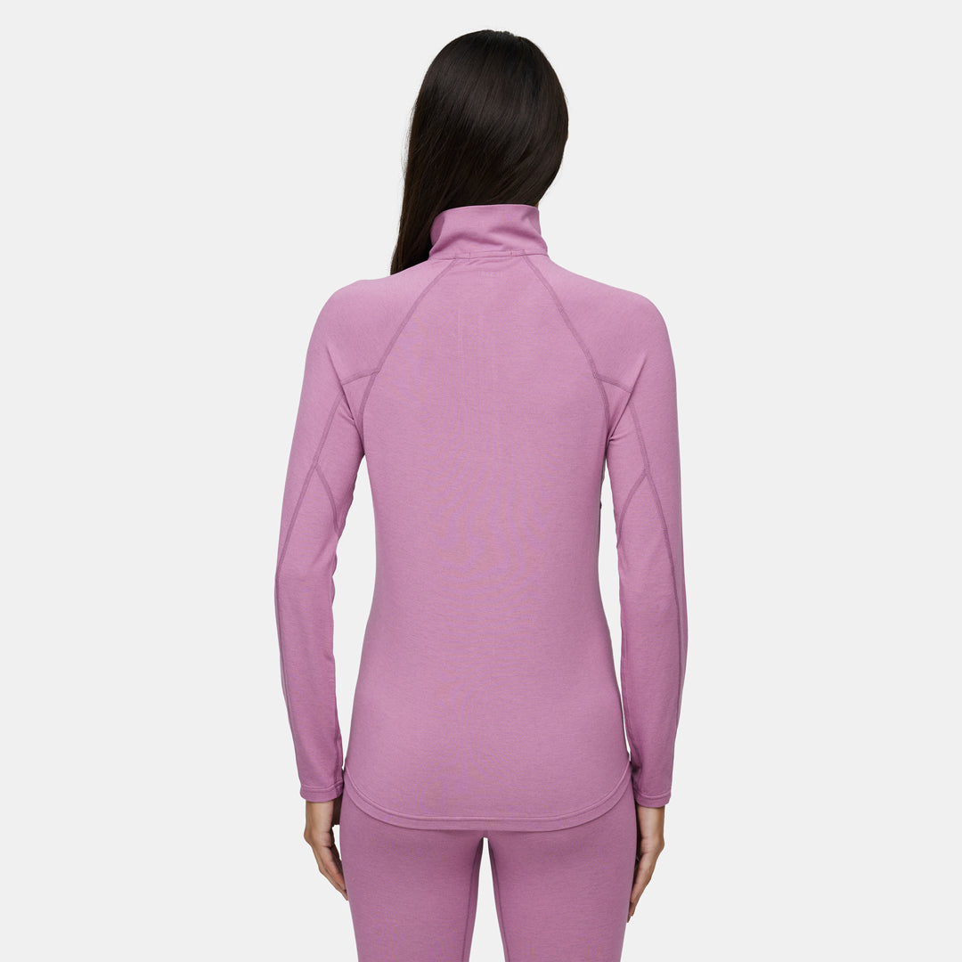 Womens Merino Midweight Base Layer 1/4 Zip