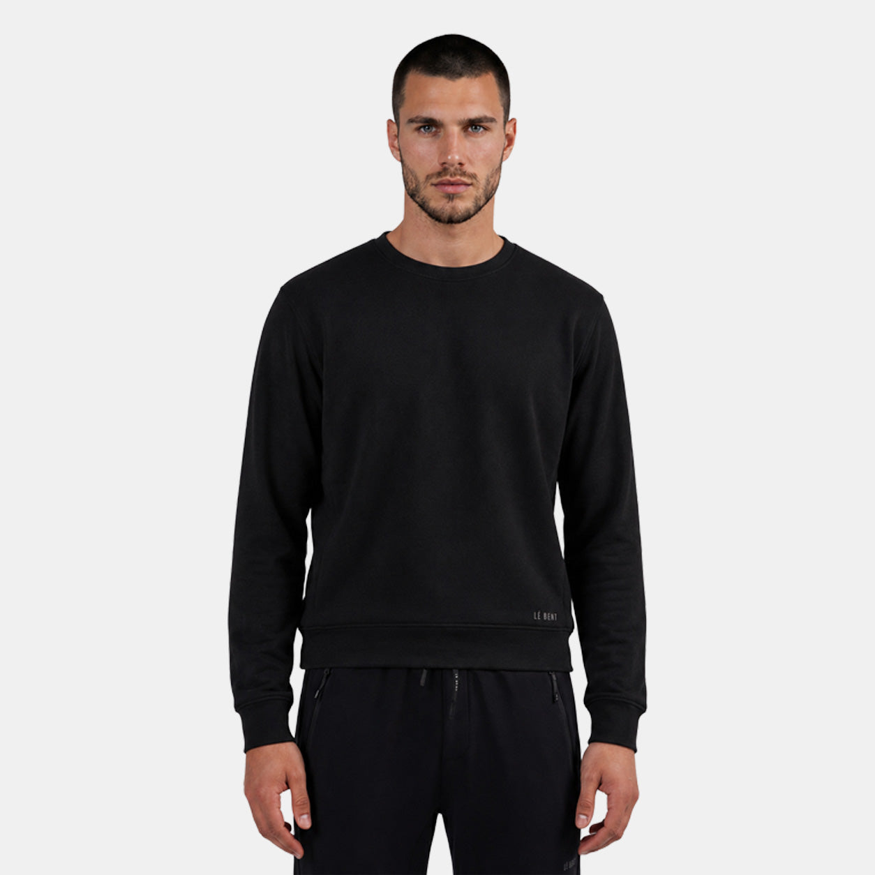 Mens Merino Heavyweight Grid Fleece Sweater