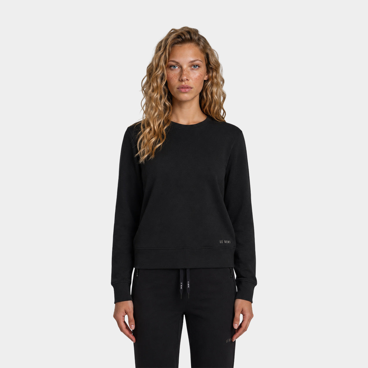 Womens Merino Heavyweight Grid Fleece Sweater