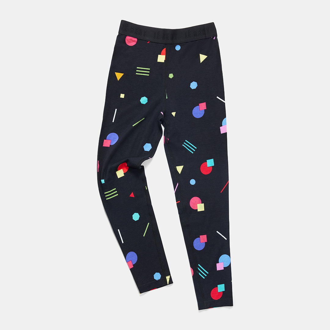 Kids Confetti Midweight Base Layer Bottom