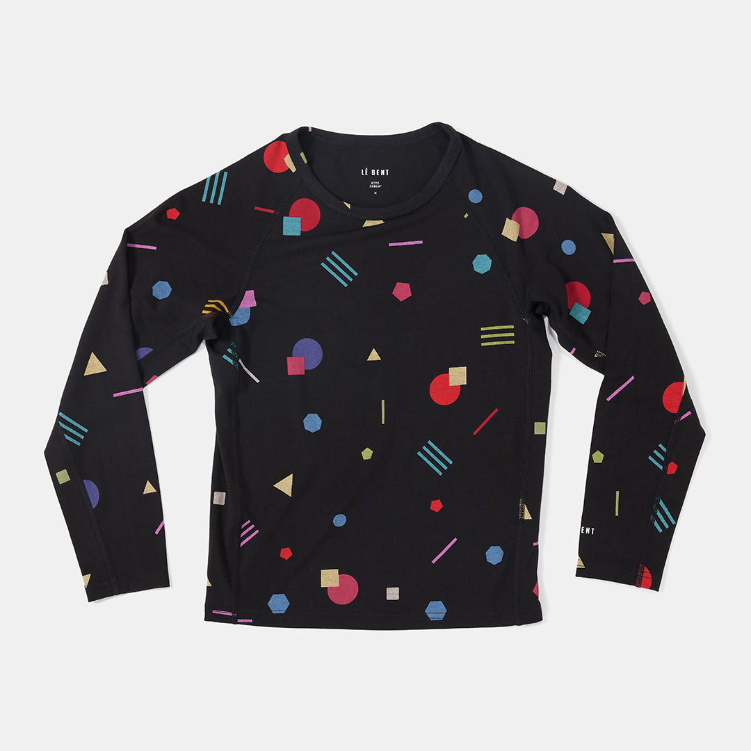 Kids Confetti Midweight Base Layer Raglan