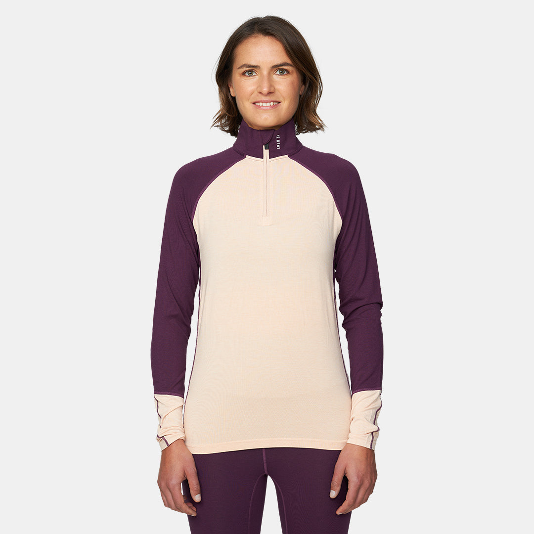 Womens Merino Midweight Base Layer 1/4 Zip