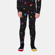 Kids Confetti Midweight Base Layer Bottom