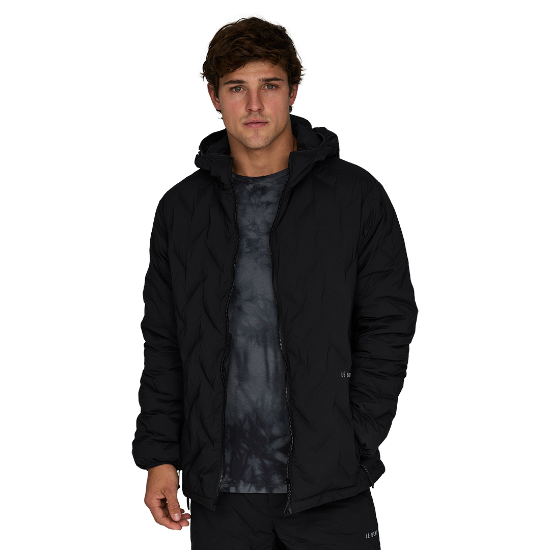 Mens Down Hooded Jacket