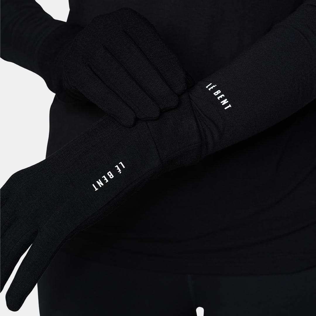 Heavyweight Grid Fleece Merino Glove Liner