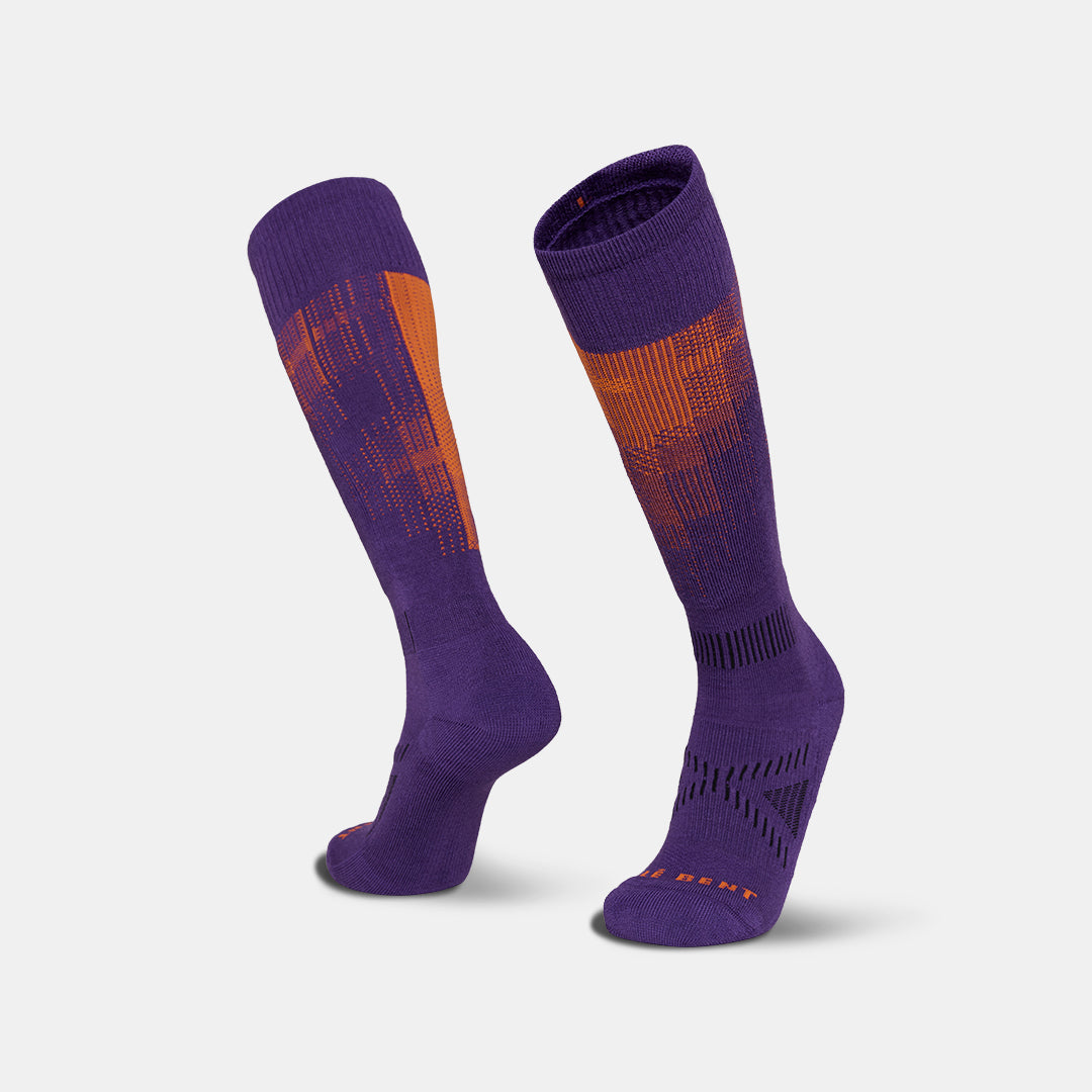 Light Cushion Merino Pixel Snow Sock