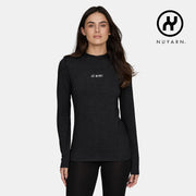 Womens Merino Featherweight Hooded LS Crew