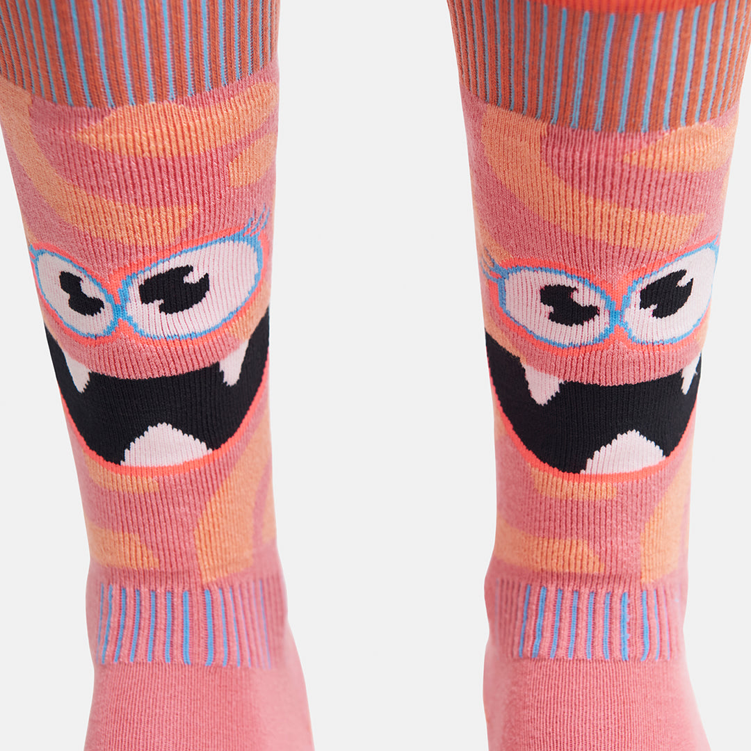 Kids Light Cushion Merino Monster Party Snow Sock