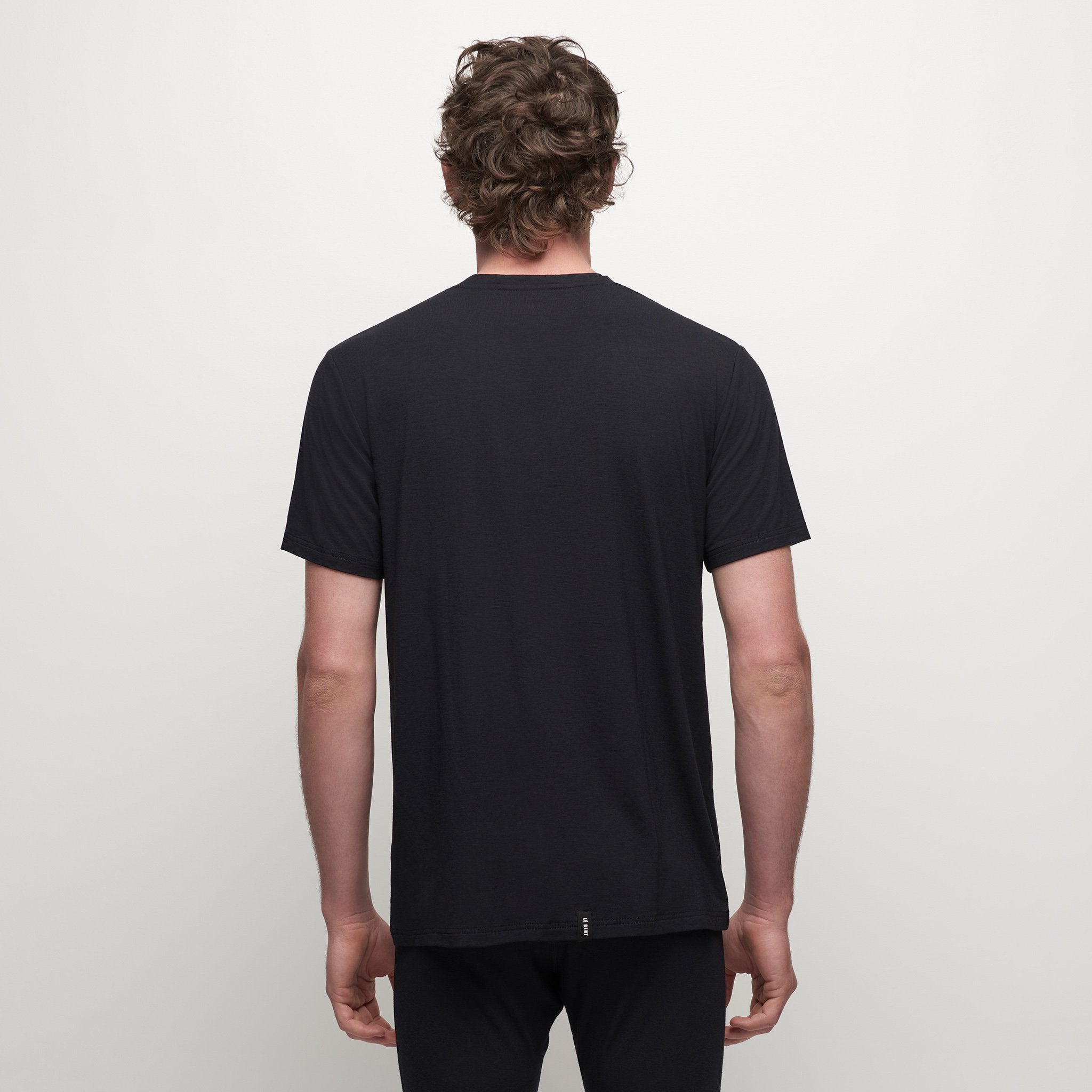 Mens Merino Lightweight Logo SS Tee
